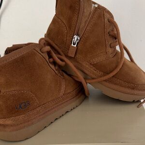 UGG Kids Tan Suede Boots
